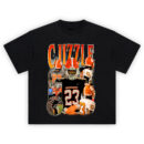 Cuzzle Grissom Tigers Football T-shirt featuring player collage, number 23 jersey, orange tiger helmet, and field action highlights