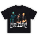 Dr Dre graphic T-shirt featuring a vintage-style collage of the iconic rapper and producer in a bold streetwear design