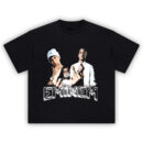 Eminem T-Shirt with bold Slim Shady collage in vintage-style graphic tee design