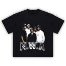 NWA graphic T-shirt featuring the legendary West Coast rap group in a bold vintage design