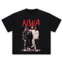 NWA Legends Compton Crew T-shirt featuring group photo of Ice Cube, Eazy-E, Dr. Dre, MC Ren, and DJ Yella