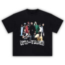 Wu-Tang Clan graphic T-shirt with full group collage in bold vintage rap aesthetic on oversized streetwear tee