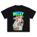 Chris Brown Street Icon Graphic Tee featuring bold lettering and expressive pose against cloud background