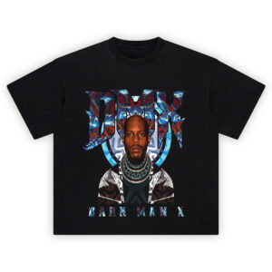 DMX Dark Man X Tribal Tee with bold patterns and intense portrait design