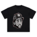 Ice Cube Shirt graffiti design with rap lyrics and bold black-and-white art
