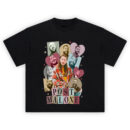 Post Malone Heart Collage T-Shirt featuring smiling portraits in heart shapes with retro lettering.
