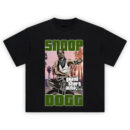 Snoop Dogg GTA Street Vibe T-shirt featuring Snoop illustration riding bike with GTA logo and palm trees