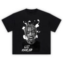 Wiz Khalifa Drip Tee with black and white portrait and chain detail
