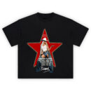 Beyoncé Cowboy Carter Rodeo Star T-shirt with red Western star, long blonde hair, and tour graphics
