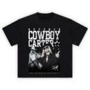 Beyoncé Cowboy Carter Western Noir Duo Portrait Shirt showing Beyoncé in suit and cowboy outfit