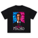 American Psycho Shirt featuring Patrick Bateman's split personality in stylized horror art