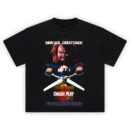 Childs Play 2 Shirt featuring Chucky with scissors from classic horror movie poster