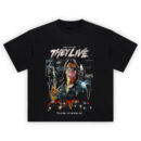 They Live 80s Sci-Fi Dystopia T-Shirt with Rowdy Roddy Piper bubblegum artwork