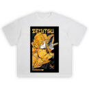 Demon Slayer Zenitsu Agatsuma Thunder Breathing T Shirt featuring lightning attack pose