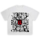 Demon Slayer Hashira Symbol T Shirt featuring bold red kanji for "Pillar" on black background