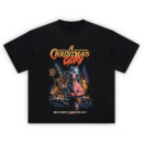 A Christmas Gory T-Shirt showing graphic holiday horror scene with bunny suit and blood