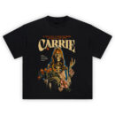 Carrie T-Shirt with skeleton prom queen and roses horror artwork