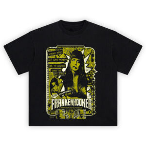 Frankenhooker Grindhouse Horror Tee design with retro horror art and cult film elements