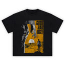 The Good The Bad and The Ugly Standoff Tee with gunslinger duel scene at sunset in western desert