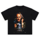 The Silence of the Lambs Thriller Graphic T Shirt featuring Hannibal Lecter, Clarice Starling, Buffalo Bill, and iconic crime scenes from the film
