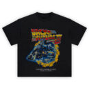 Back to the Future Part III Train T-Shirt featuring steam-powered time machine graphic