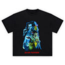 Blade Runner Graphic T-Shirt featuring Deckard, Rachael, and a neon-lit cyberpunk city design