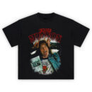 Eddie Munson Hellfire Club Graphic T-Shirt featuring Stranger Things character throwing devil horns