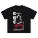 Friday the 13th Japanese Horror Tee with Jason Voorhees, blood splatter, and kanji text