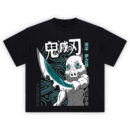 Demon Slayer Inosuke T-Shirt featuring Inosuke in his boar mask wielding dual swords