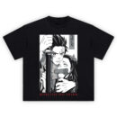 Tanjiro and Nezuko manga panel style black and white Demon Slayer T-Shirt