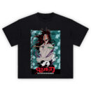 Kokushibo Demon Moon Transformation T-Shirt with six-eyed form and katana