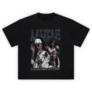 Aaliyah Princess of RnB T Shirt featuring collage of Aaliyah in iconic '90s outfits and bandana