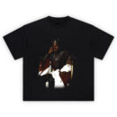 Michael Jackson King of Pop Royal Throne T Shirt featuring MJ sitting on a throne in regal robes and crown