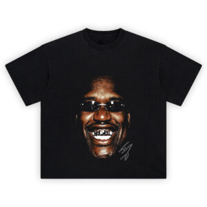 Shaq Diesel Big Smile Grillz T Shirt featuring Shaquille O'Neal smiling with grillz and sunglasses