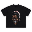 USA Dream Team Jordan T Shirt featuring a portrait of young Michael Jordan smiling in a vintage Team USA cap