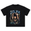 Young Dolph Paper Route Frank T Shirt featuring bold graphics of the rapper with chains, stars, and performing on stage