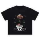Breezy Bowl XX Shirt with side-profile portrait, white stars, bold “BREEZY BOWL XX” text, and tour script on black