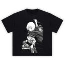 Armin Arlert Shirt with grayscale manga pose, Survey Corps cape, ODM gear, and dual blades
