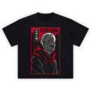 Ryomen Sukuna Cursed King T Shirt with dark red and black graphic of Sukuna from Jujutsu Kaisen