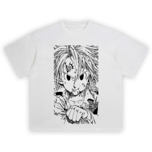 Blackout Anime Shirt with full black field and no visible graphics