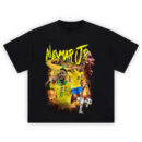 Neymar Jr Brazil shirt with neon “NEYMAR JR” title, fire ring, and collage of Brazil #10 poses