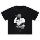 NBA YoungBoy #YB Monochrome Eyes Hoodie T Shirt with grayscale concert photo