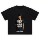 NBA YoungBoy Metal Never Broke Again T Shirt featuring skulls and lightning graphic