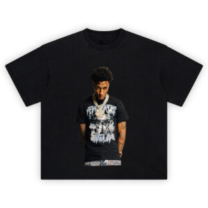 NBA YoungBoy Metal Never Broke Again T Shirt featuring skulls and lightning graphic