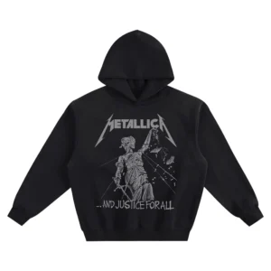 Metallica Graphic Hoodie – And Justice for All Court of Chaos Artwork