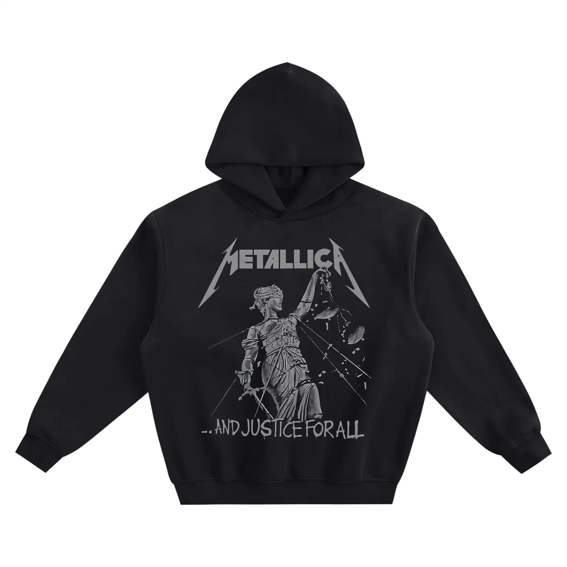 Metallica Graphic Hoodie – And Justice for All Court of Chaos Artwork