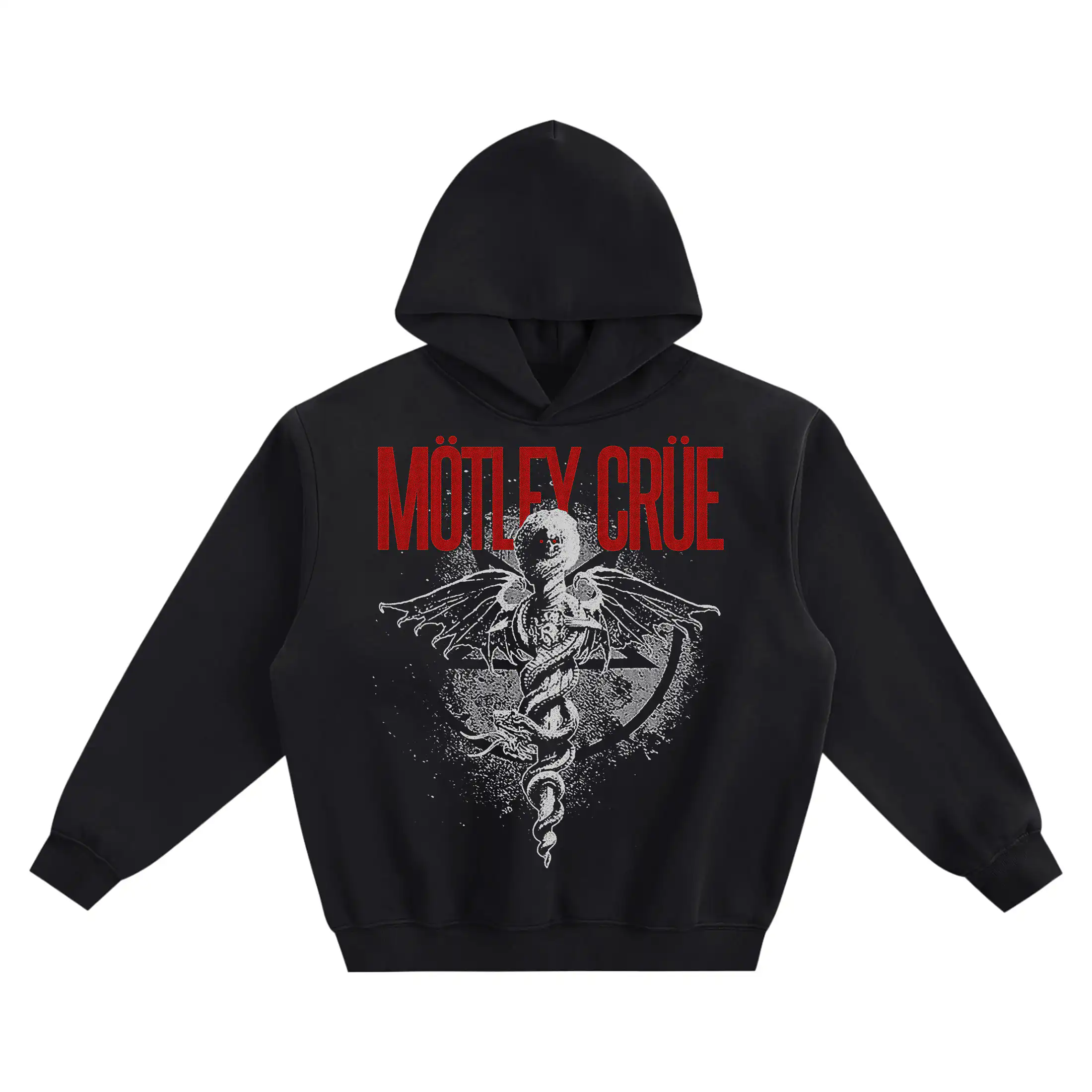 Motley Crue Graphic Hoodie – Dr. Feelgood Serpent Artwork