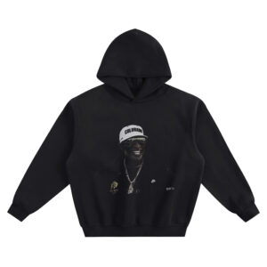 Deion Sanders Big Face Hoodie graphic with Coach Prime smiling in a white COLORADO cap and mirrored sunglasses