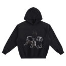 Randy Moss Hoodie with Patriots-style football portrait, number 81 jersey, “50” patch detail, and white signature on black