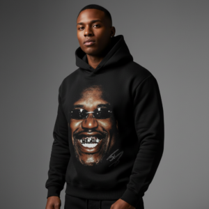 Shaquille ONeal Big Face Hoodie – Sunglasses Grin & Grills Portrait